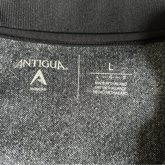 Antigua Womens Large Gray Polo Shirt - Picture 2 of 6